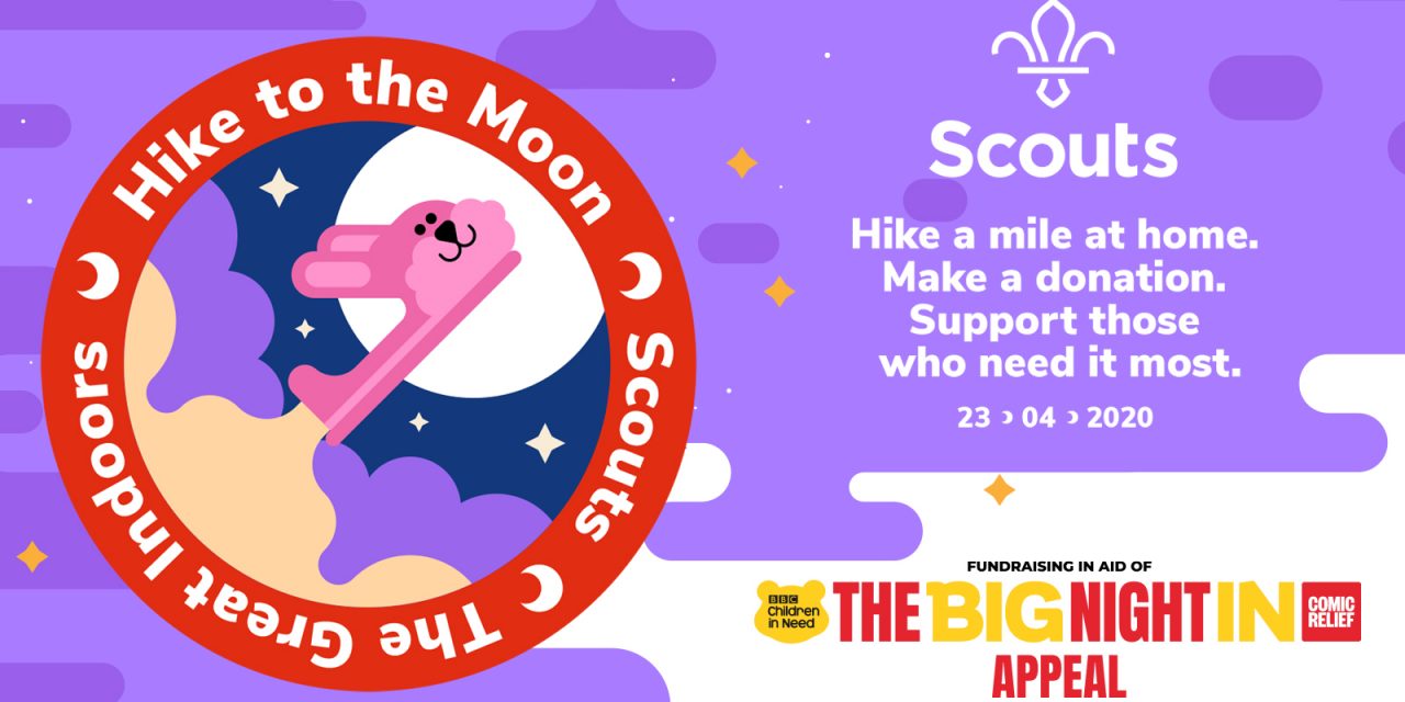 Chief Scout Bear Grylls leads Lancashire Scouts as they Hike to the Moon to raise funds for The Big Night In